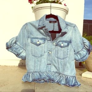 Kosmios Half Jean Jacket - Short Sleeve - Size M